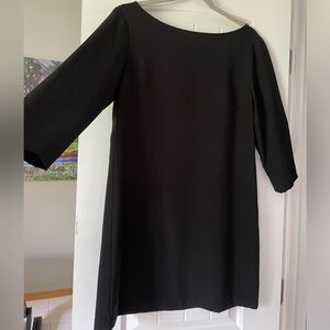Small Nordstrom’s Sleek & Simple Black Long-Sleeved Dress— Straight Cut